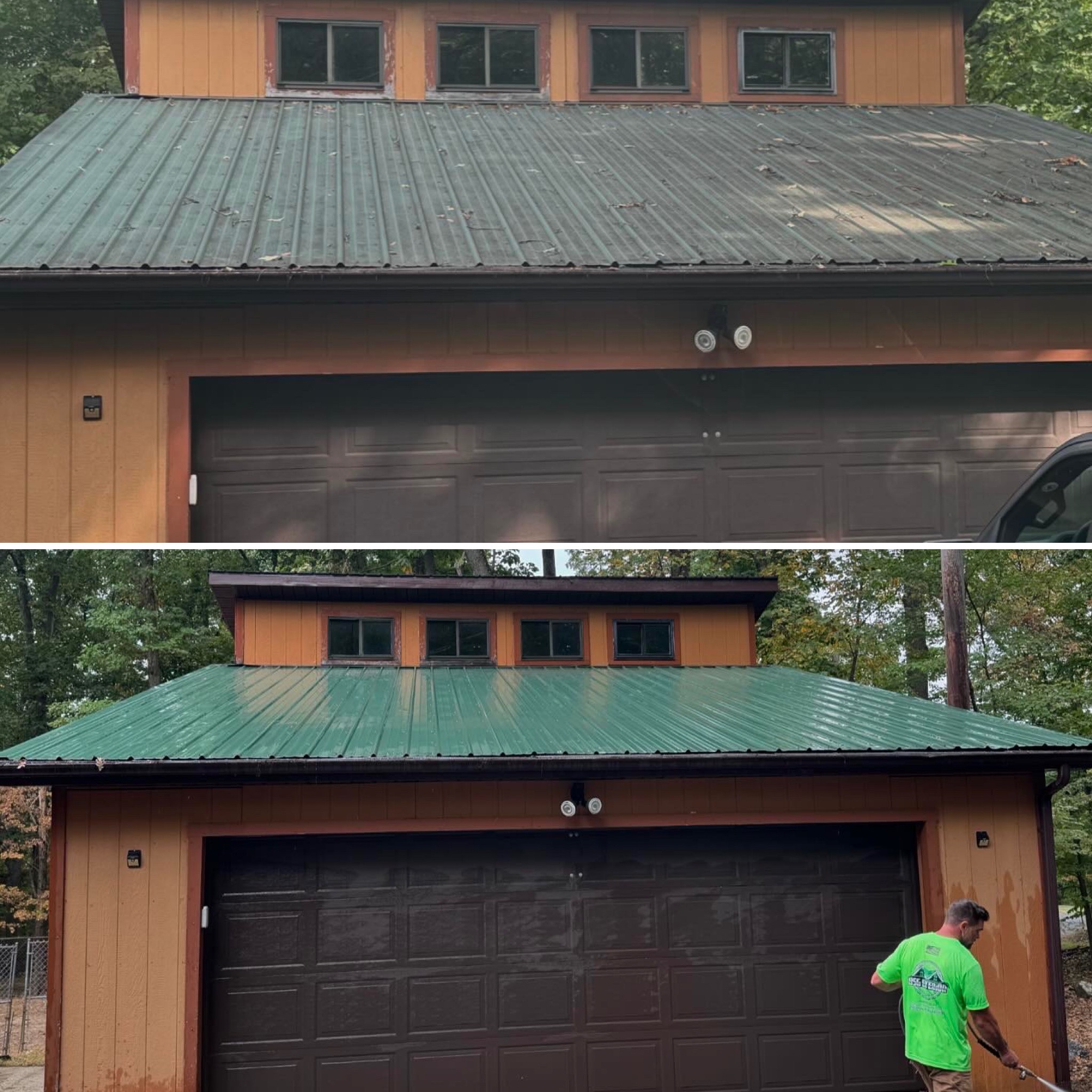 House,deck,garage and Metal roof Cleaning 